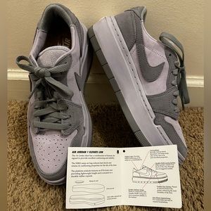 Air Jordan 1 Elevate Lows purple and gray